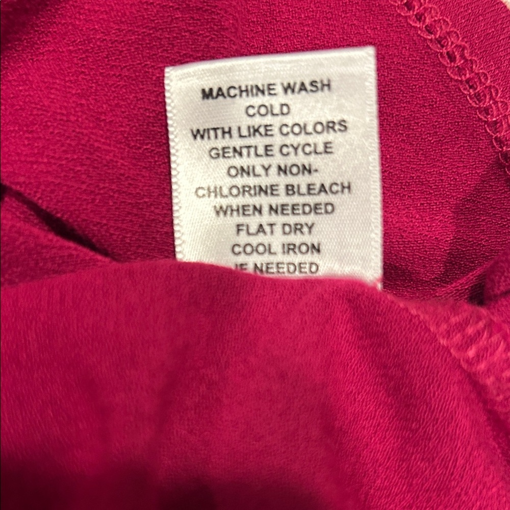 Elle Cold-Shoulder Top in Deep Raspberry - Picture 5 of 5